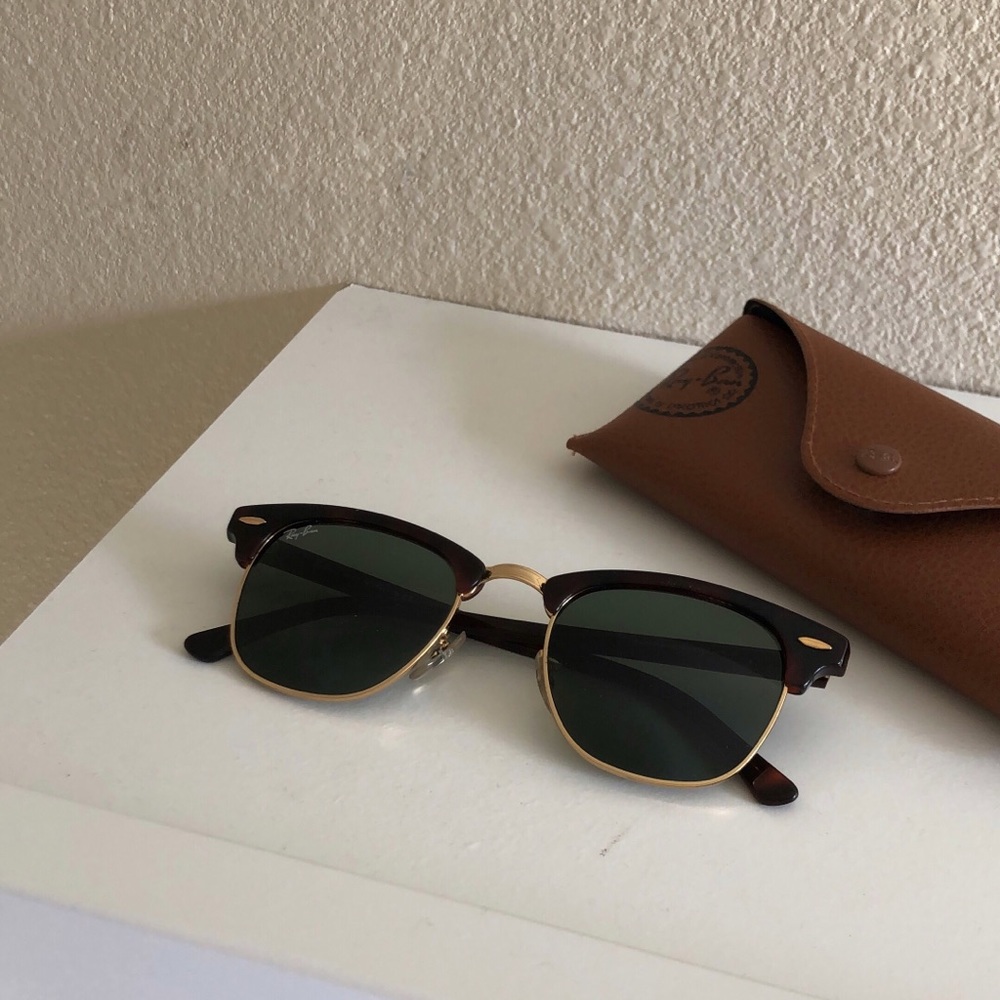 Ray-Ban clubmaster sunglasses tortoise green